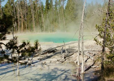 Cistern Spring at Norris Geyser Basin Yellowstone National Park - Lazy L&B Ranch Wyoming